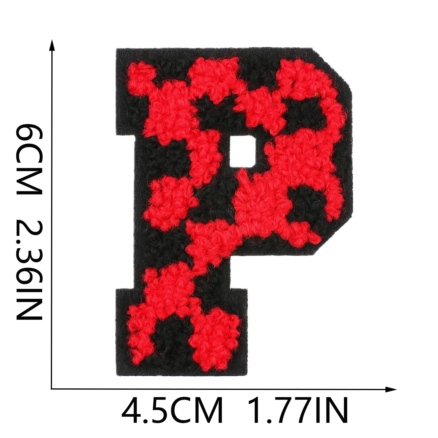 Patch for Clothing Sewing Stickers Iron On Patches Red Letter Embroidery Fusible Applique Badge Backpack Decoration Stripe