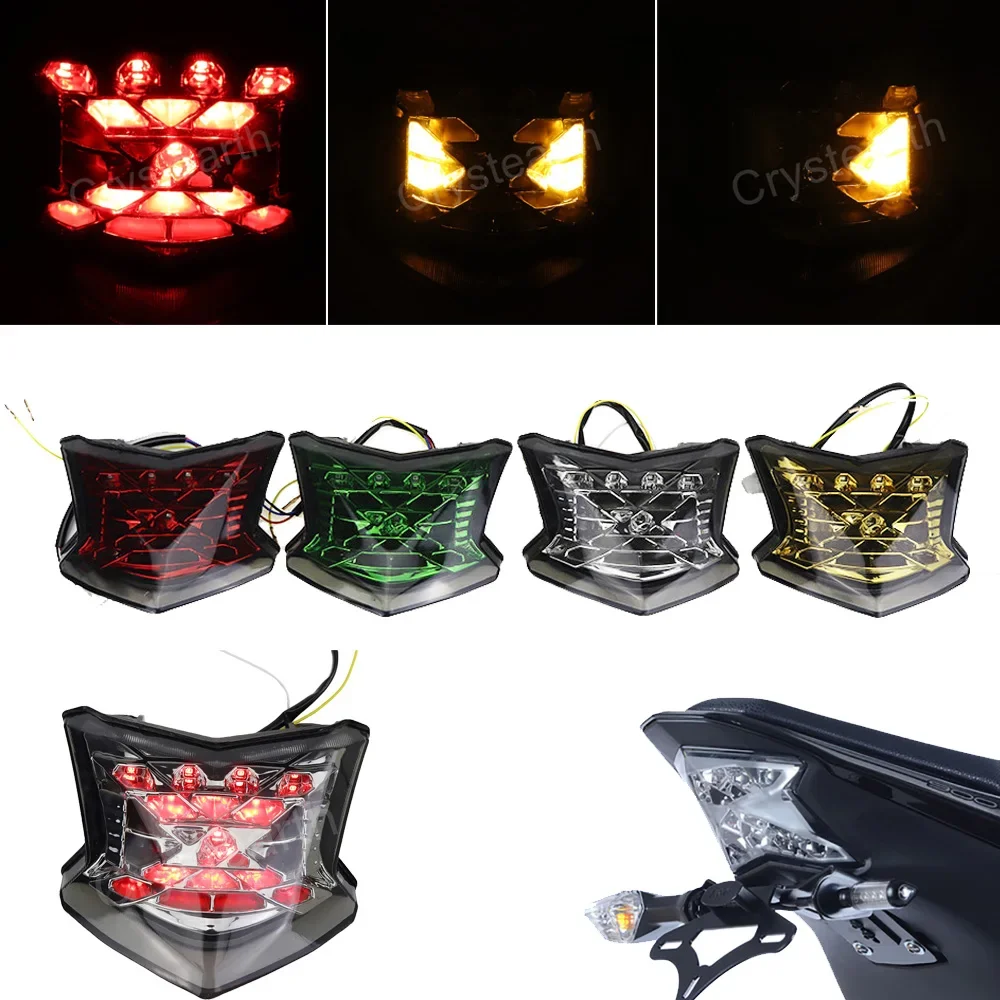 

For Kawasaki Z900 Z650 Ninja 650 2017 2018 2019 Motorcycle Rear Tail Light Brake Turn Signal Indicator Lamp Integrated LED Light