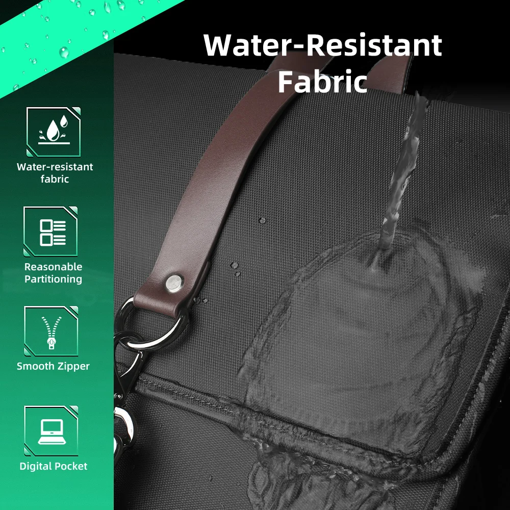 HcanKcan Fashion Vintage Men's Backpack Fashion Laptop Bag Casual Waterproof Travel Daypack Work College Backpack Student Bag