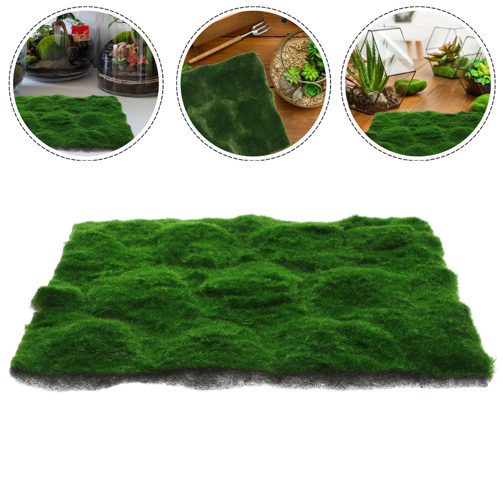 Simulated Fake Moss Home Accessories Landscaping Decor Artificial Grass Mat Green Imitation Turf DIY Quilting Lifelike