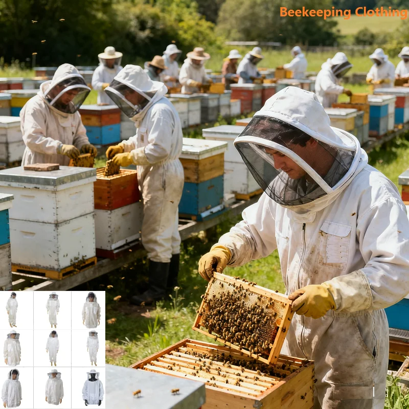

Beekeeping Clothing Ventilated Beekeeping Suit Beekeeper Clothing Beekeeping Jacket Veil Smock Anti Bee Suit Beekeeper Clothes