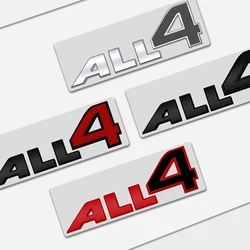 Auto Metal ALL4 Logo 3D Badge Lettering Decals Trunk Sticker For MINI Cooper S R60 F60 F54 R56 R57 Countryman Car Styling