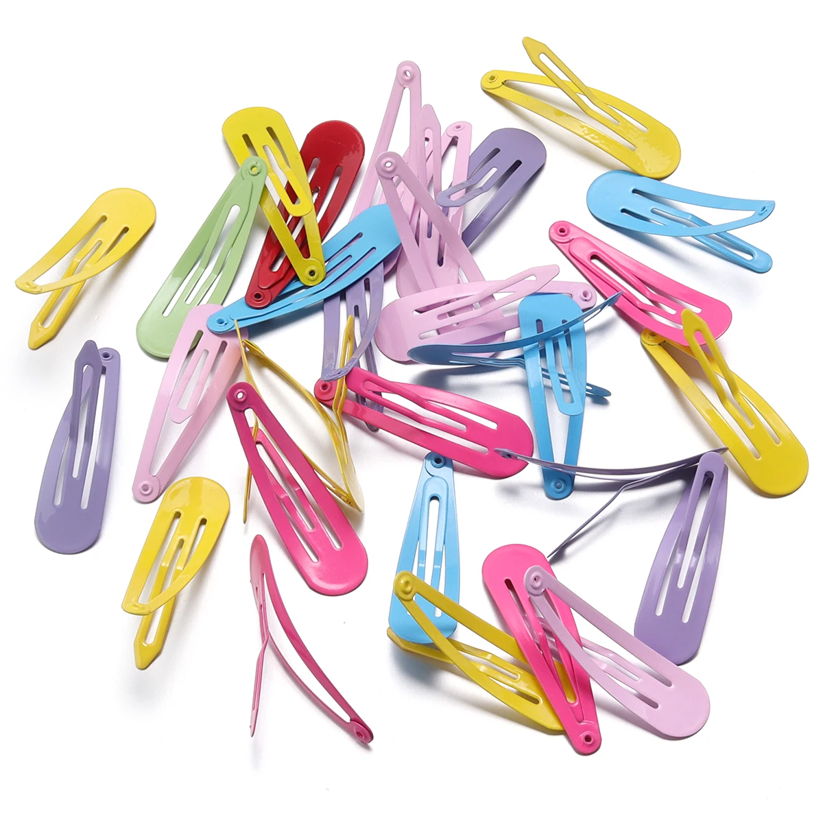 50pcs/lot Candy Color  BB Hair Clips Waterdrop Hair Clips For Broken Hair Clip Girls Y2K Cute Hair Clips DIY Hair Accessorie