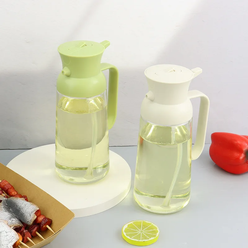 Dual-purpose Oil Spray Bottle, Two-in-one Spray, Pour One Oil Pot, Kitchenware Supplies, Atomized Uniform, New Design