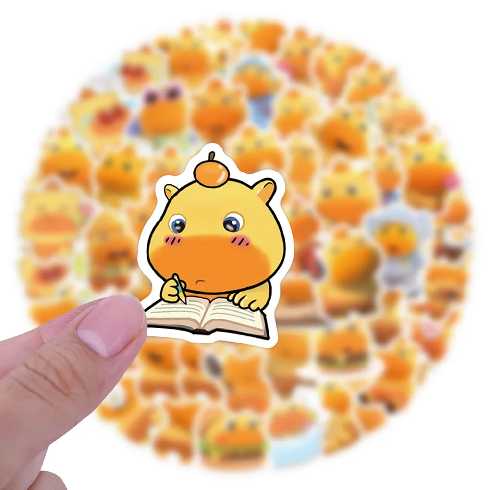 

80PCS Kawaii Capybara Funny Meme Graffiti Stickers Cartoon Cute Decoration Stationery Box Mobile Phone Case Water Cup Laptop
