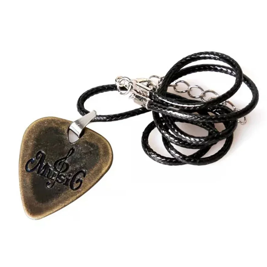 Necklace Style Metal Guitar Pick Metal Guitar Pick Thin Durable Professional Bass Ukelele Guitar Picks Guitar Accessories