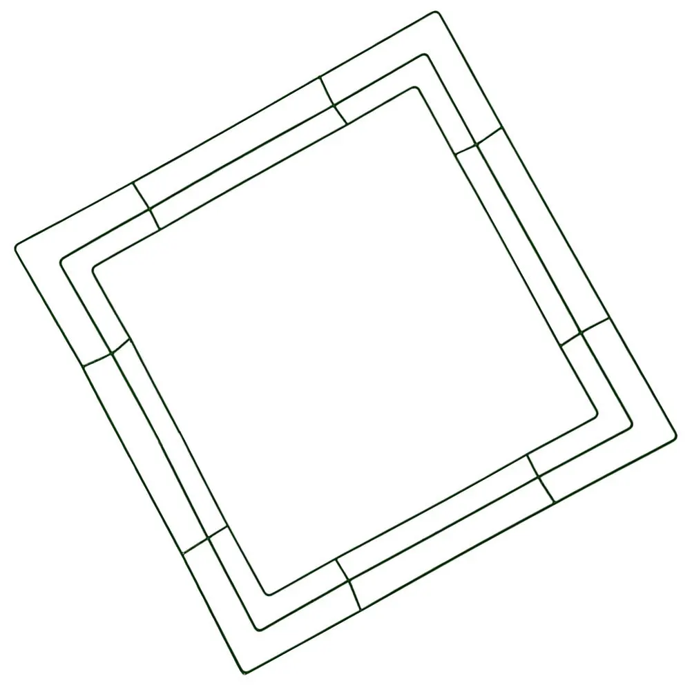 

Square Wreath Frame Metal Wire Floral Ring for Halloween Christmas Wedding Party DIY Flower Wreath Supplies