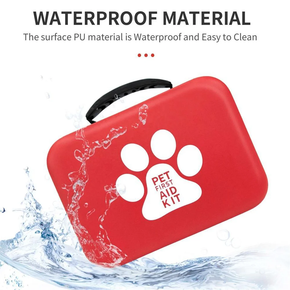 228pcs Emergency First Aid Kit Comprehensive Medical Supplies Outdoor Multi-functional First Aid Bag with Waterproof PU Case