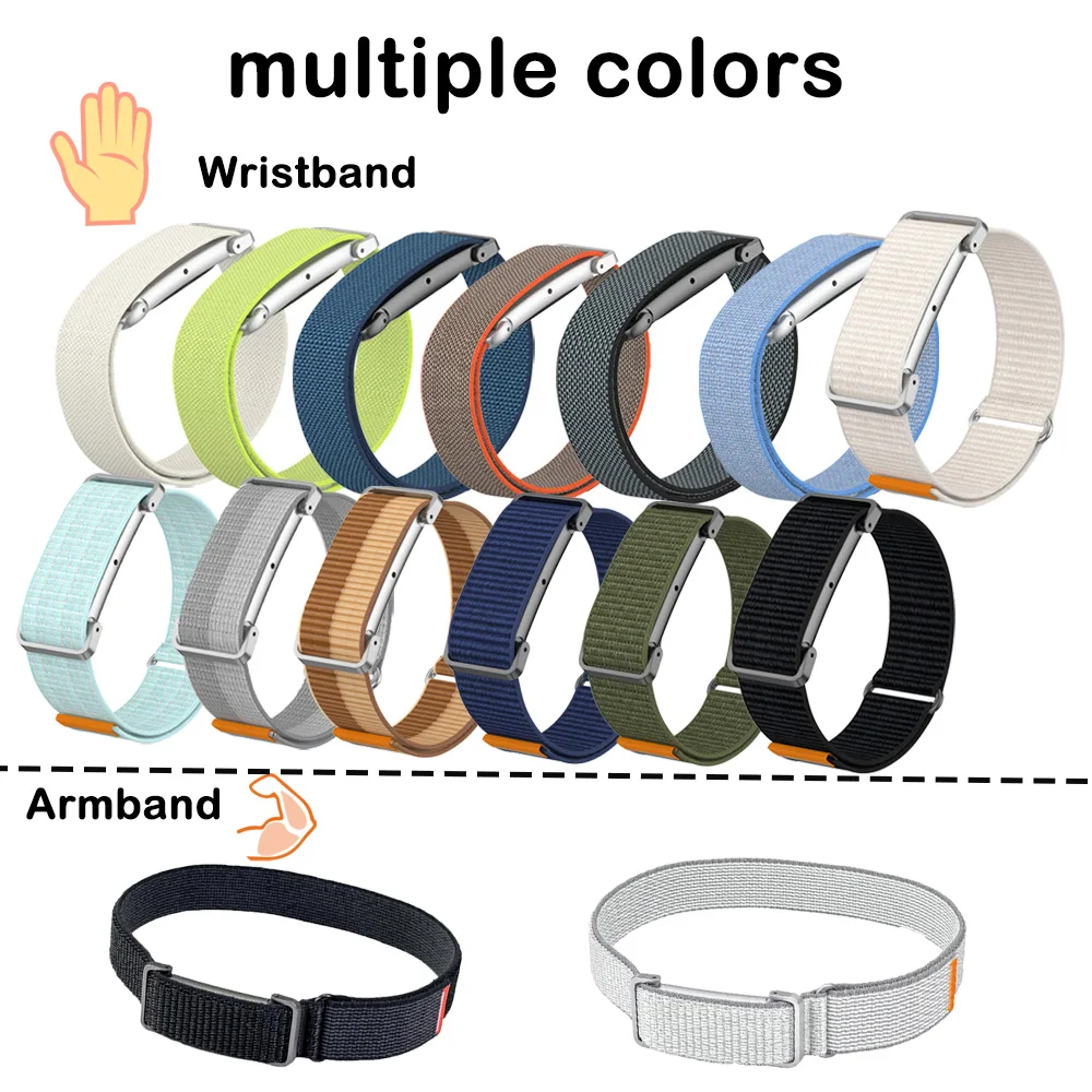 2PC Various Styles Nylon Sport Watch Strap for Google Fitbit Air Light Comfort Adjustable Replacement Band for Google FitbitAir