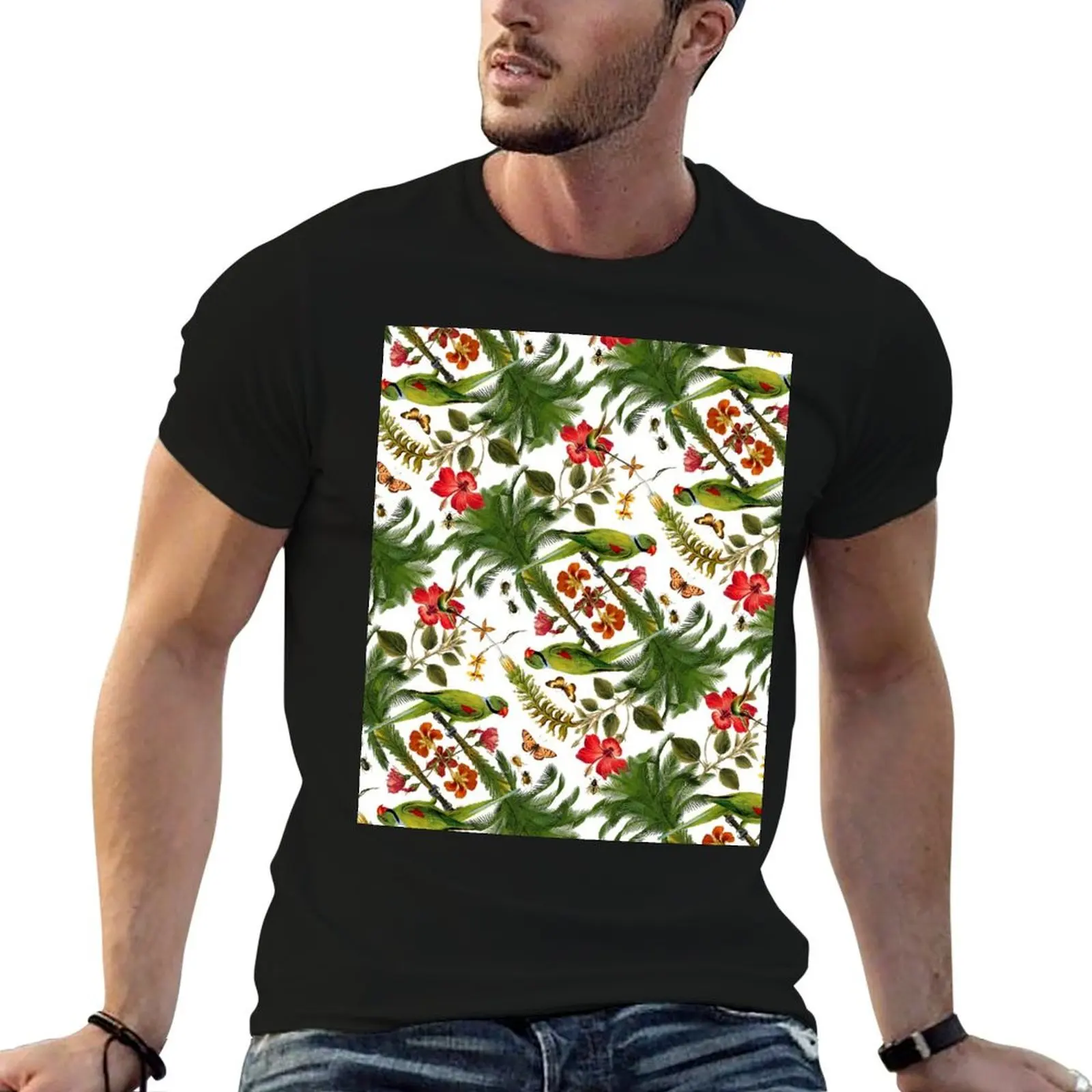 Parrots in Paradise T-Shirt Summer Sports Quick Dry T-Shirt