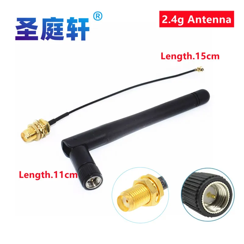 yZ[z2.4GHz 3dBi WiFi 2.4G 󒆃AeiASMA-KYAIXCX[^[ + 17cm PCI U.FL IPX - SMA-KYAESP8266 ESP32 IXsOe[P[u