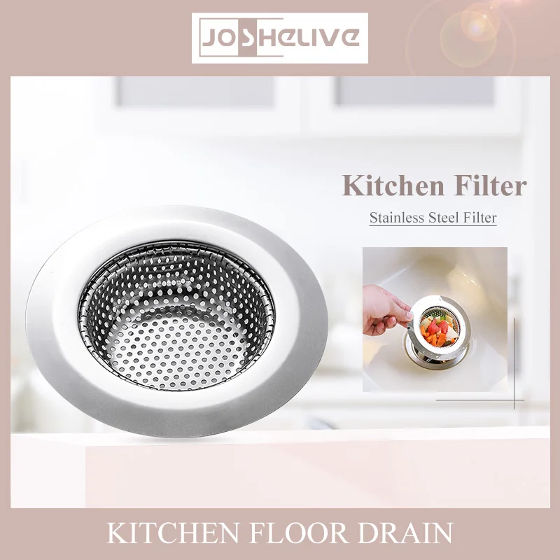 Sink Washing Cage Mesh Leak Net Anti-clog Kitchen Accessories Tools Drain Hole Filter Stainless Steel Anti-blocking Strainer