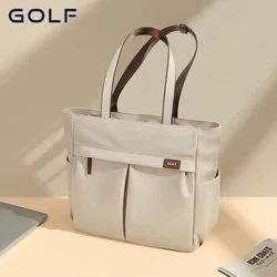 GOLF Latop Tote Bag 15 inch Women Work Handbag Elegant Shoulder Tote Bags Aesthetic with Pocket Zipper Nylon Handbag Women