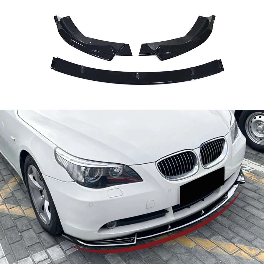 

Front Bumper Lip Spoiler Splitters BodyKit For BMW 5 Series E60 E61 520i 525i 530i 540i 545i 550i standard versions 2004-2007