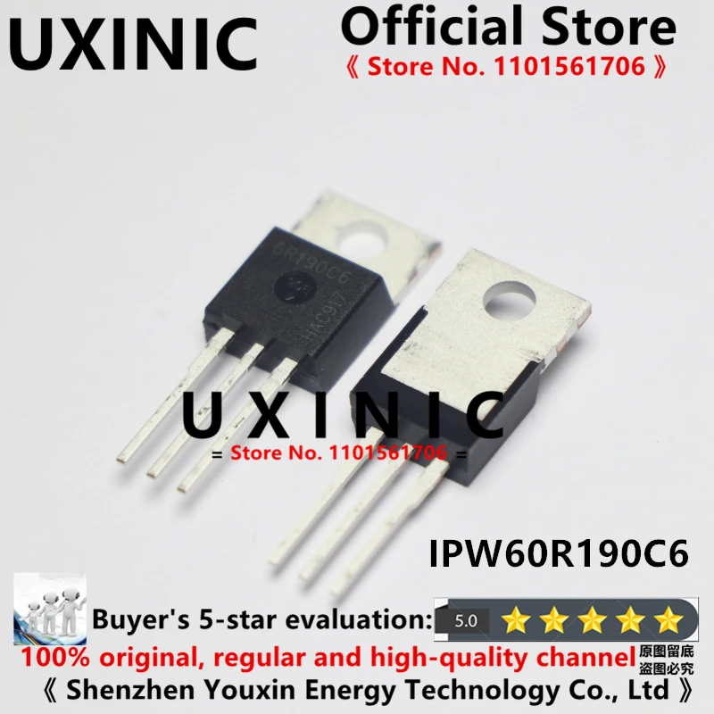 

UXINIC 100% New Imported Original IPW60R190C6 TO-247 FET MOS 20A 600V