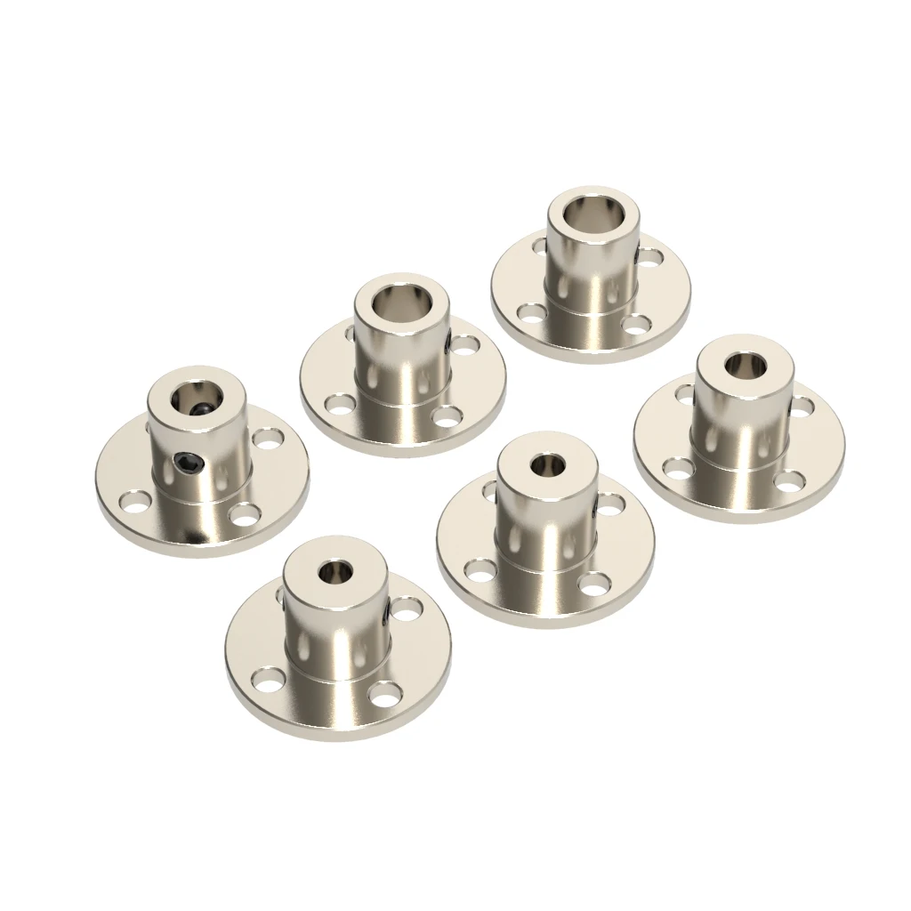 Rigid Flange Coupling 2/3/3.17/4/5/6/6.35/7/8/10/11/12/14mm Motor Guide Shaft Coupler Support Connector for RC DIY Toys