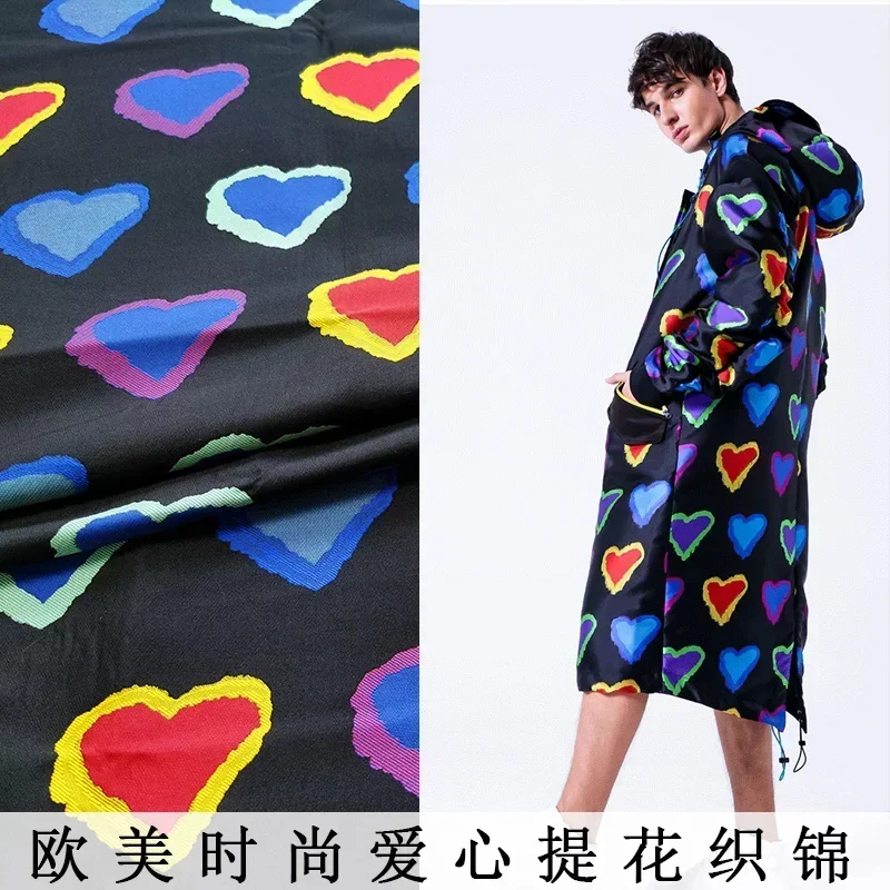 European and AmericanPrecision Jacquard Clothing Fabric Autumn and Winter Dress Suit High-End Custom Fashion Fabric