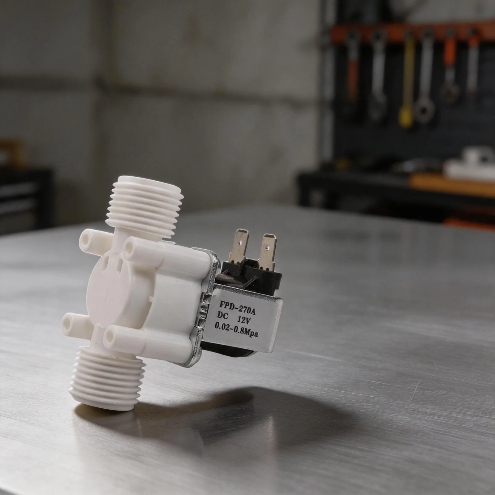 Magnetic Controller 12V Solenoid Valve 0.02-0.8 MPA Nominal Pressure Waterproof Insulation Fluid Control Systems