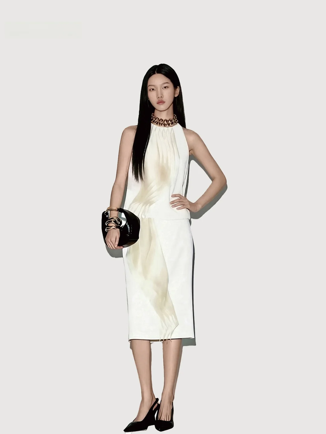 

Новинка Chen Li: Светящийся топ без рукавов с уникальным дизайном и вставками, модная женская верхняя одежда из полиэстера для весны и лета