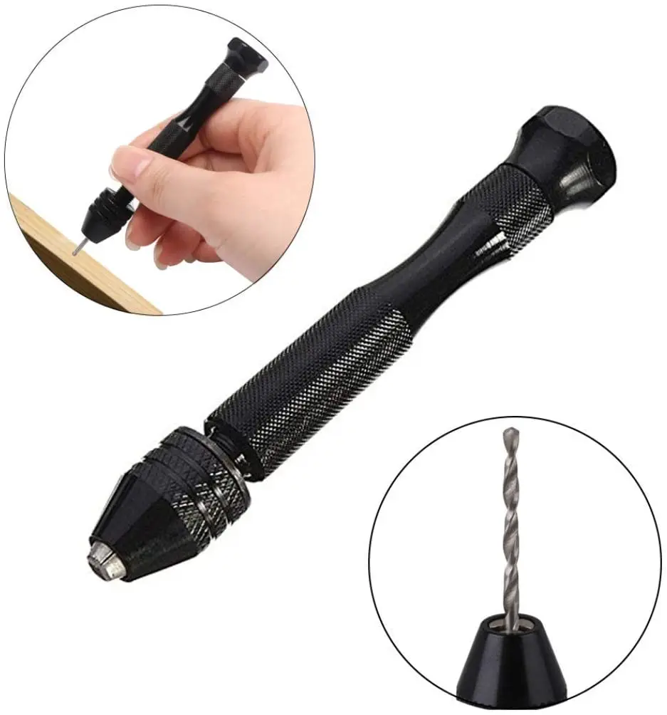 Độ Chính Xác Pin Kềm Ê Tay Bộ Mũi Khoan Với 10 Mini Micro Xoắn Mũi Khoan Gỗ Dụng Cụ Quay Cho Nhựa Trang Sức hạt Óc Chó Hổ Phách