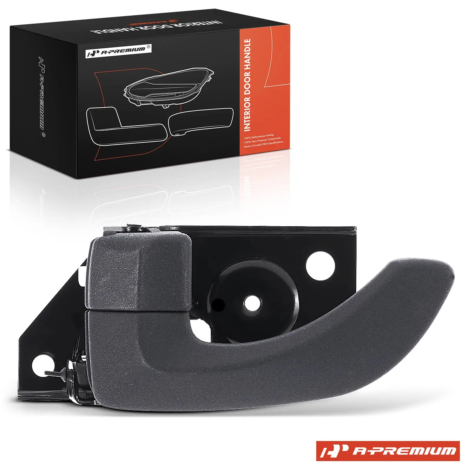 A-Premium Rear Driver Side Gray Interior Door Handle for Hyundai Santa Fe 2001-2003