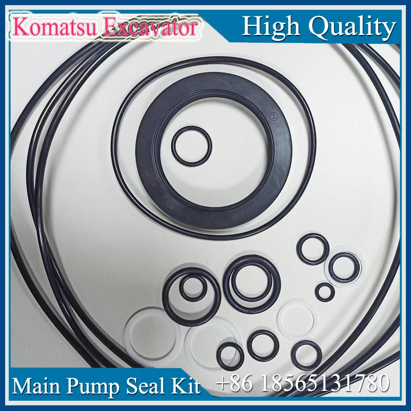 High Quality PC120-6 PC200-6 PC200-7 PC200-8  Hydraulic Pump Seal Kit for Komatsu Excavator Main Pump Complete Rebuilding Kit