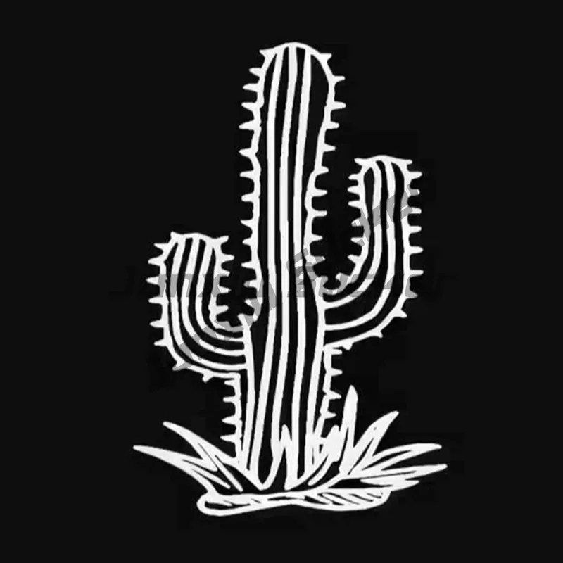 Desert Adventure Vinyl Car Stickers Waterproof for SUV Truck Bumper Fender - Cactus Off-Road Auto Body Decor Accessories