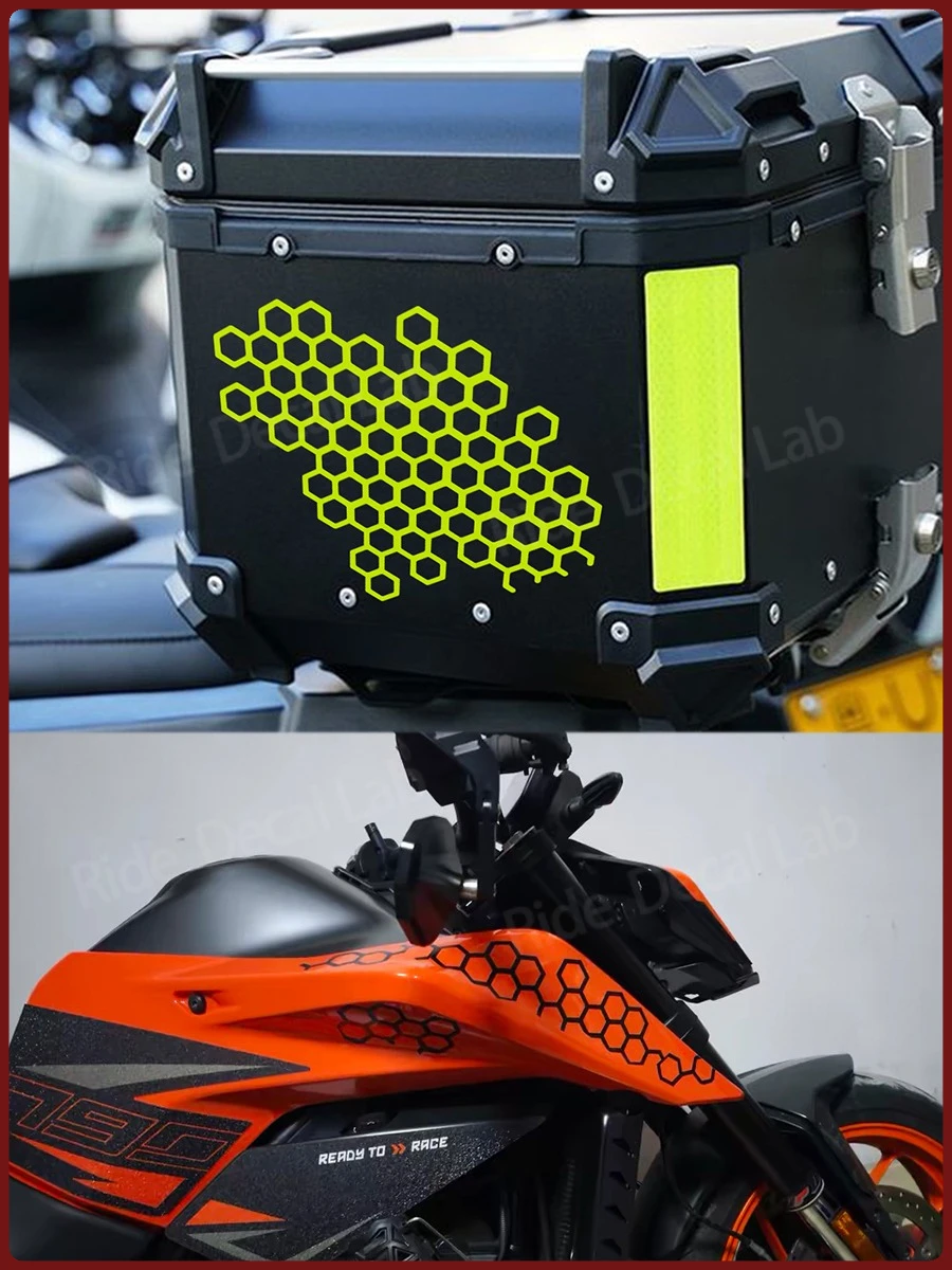 AliExpress NONE Honeycomb Reflective Stickers DIY Motorcycle Decals, Bicycle and Car Modification Vinyl Accessories