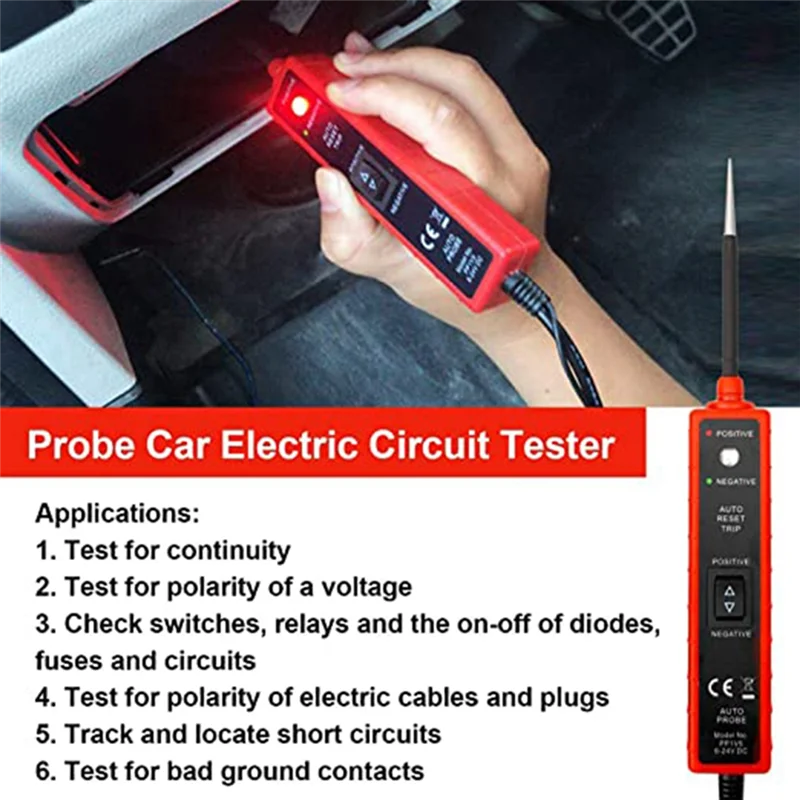 EM285 Auto Circuit Tester Electrical System Tester Multifunctional Drive Test Pen 6-24V Auto Circuit Diagnostic Tool