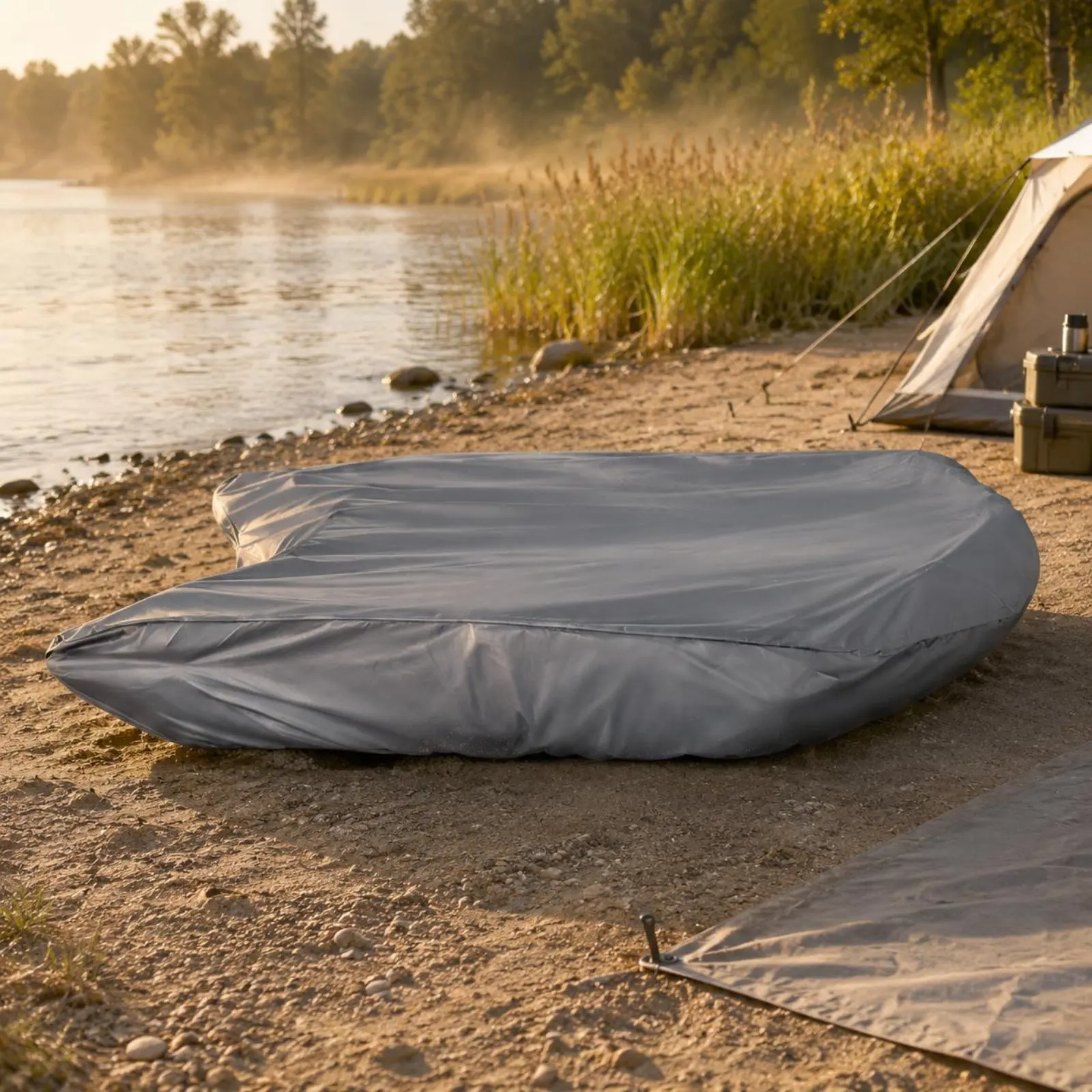 

Inflatable Boat Cover Dustproof Inflatable Dinghy Cover Sunproof Heavy Duty for Outdoor Storage