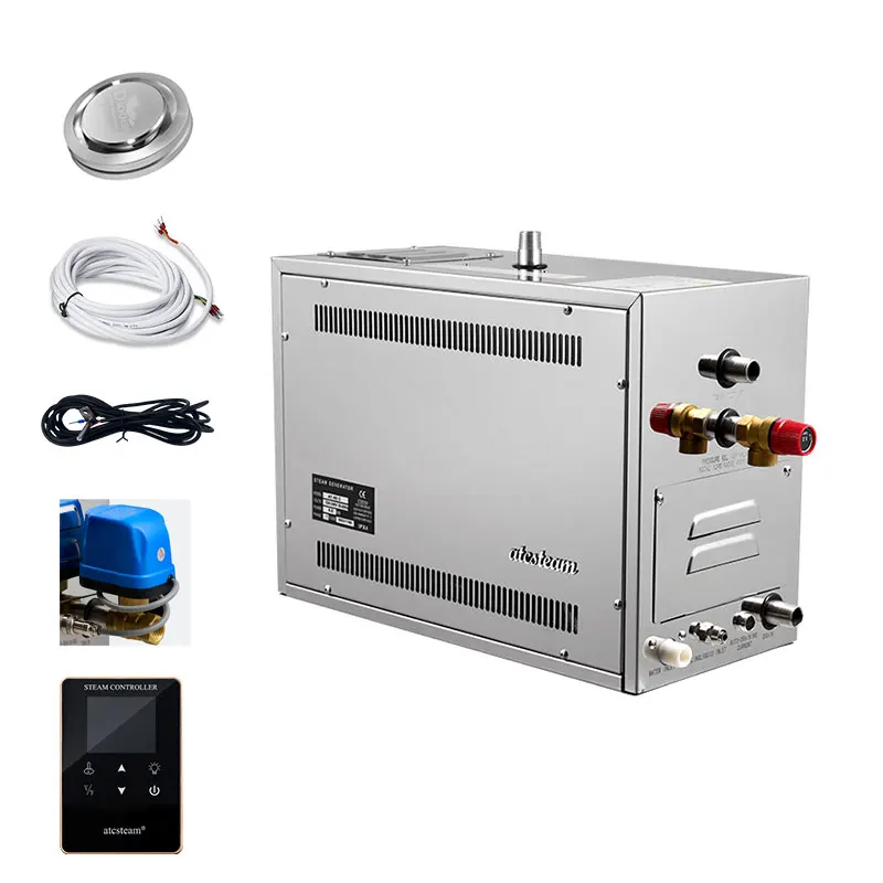 MSNew 자동 오토클레이브 스팀 목욕 기계 12kW 스팀 발생기 스테인리스 스틸 사우나 룸용