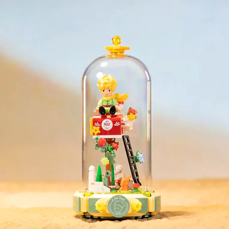 MOC Pantasy Starlight Lamp Rose Swing Wishing Mailbox Starry Gate Building Blocks Brick Puzzle Toys for Children Kids Boys Gift