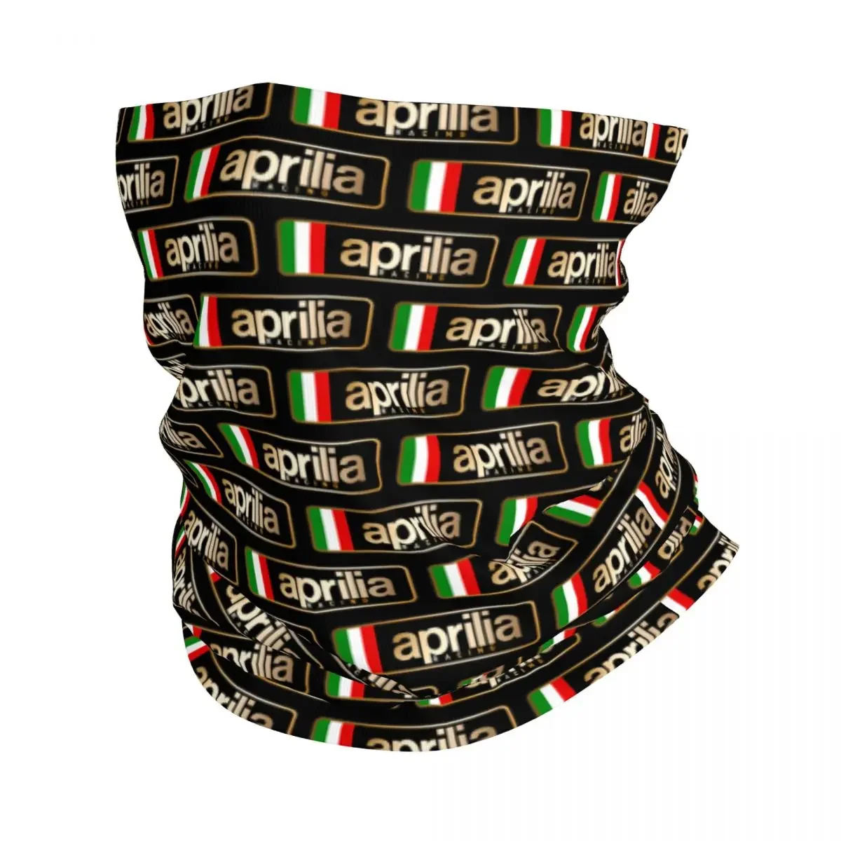 Aprilia Italy Racing Logo Bandana Neck Gaiter for Ski Cycling Men Women Wrap Scarf Motocross Headband Warmer