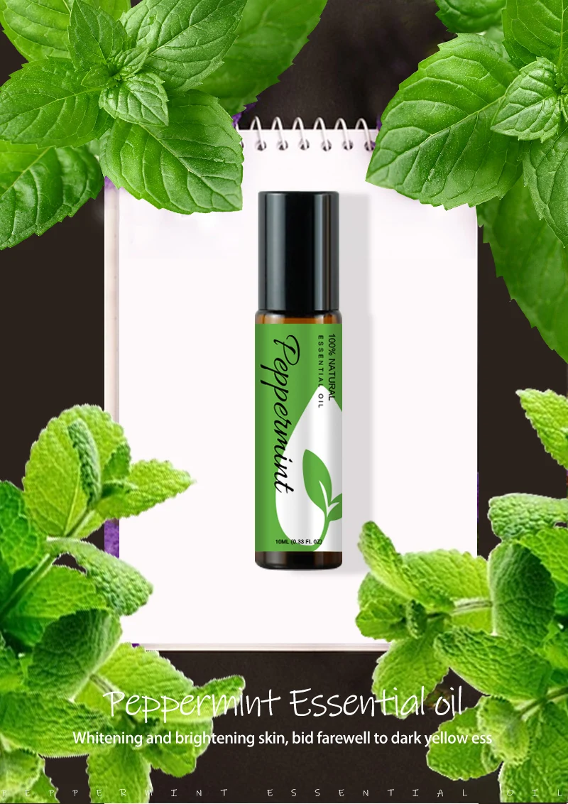 Peppermint Essential Oil  Pure and Natural - Peppermint Oil for Aromatherapy and Diffuser Aromatherapy, Skin, Hair & Massage