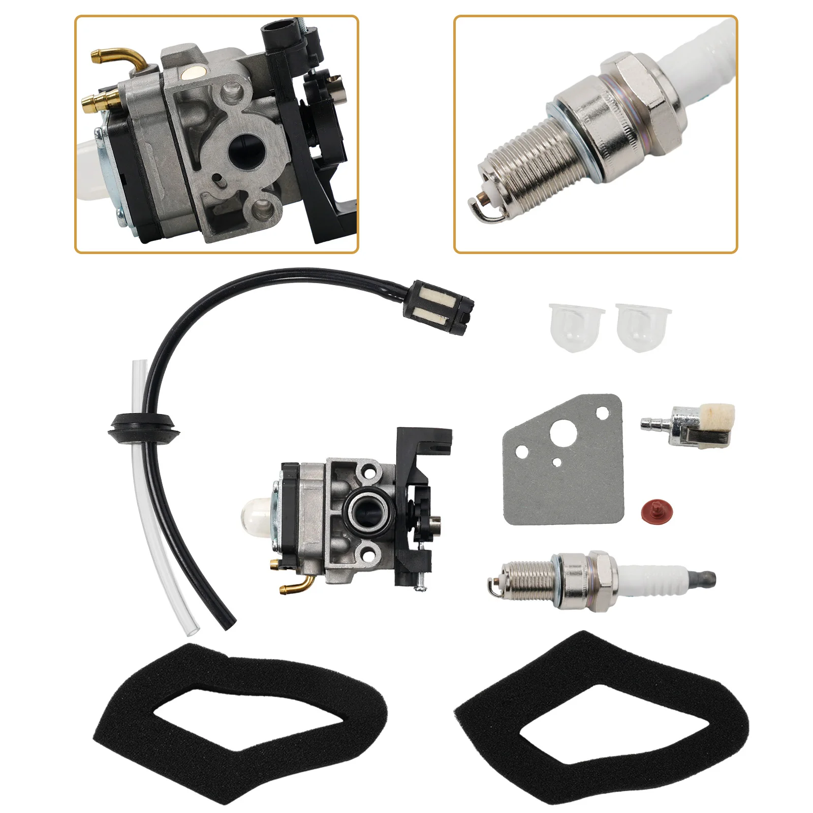 Carburador para Motores Honda GX25 GX25N FG110, Apto para Cultivadora Mantis de 4 Tiempos, Incluye Junta y Filtro de Combustible