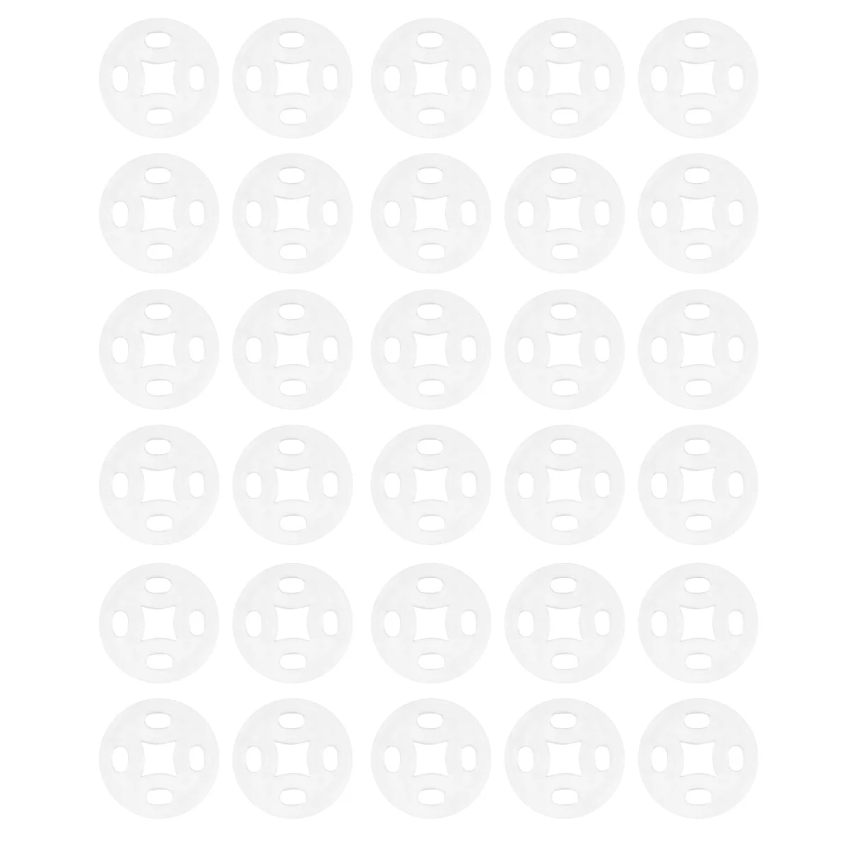 

100Pcs Clear Resin Invisible Snaps Buttons 13mm for DIY Sewing Knitting Scrapbooking Cardmaking Handmade Crafts Smooth Touch