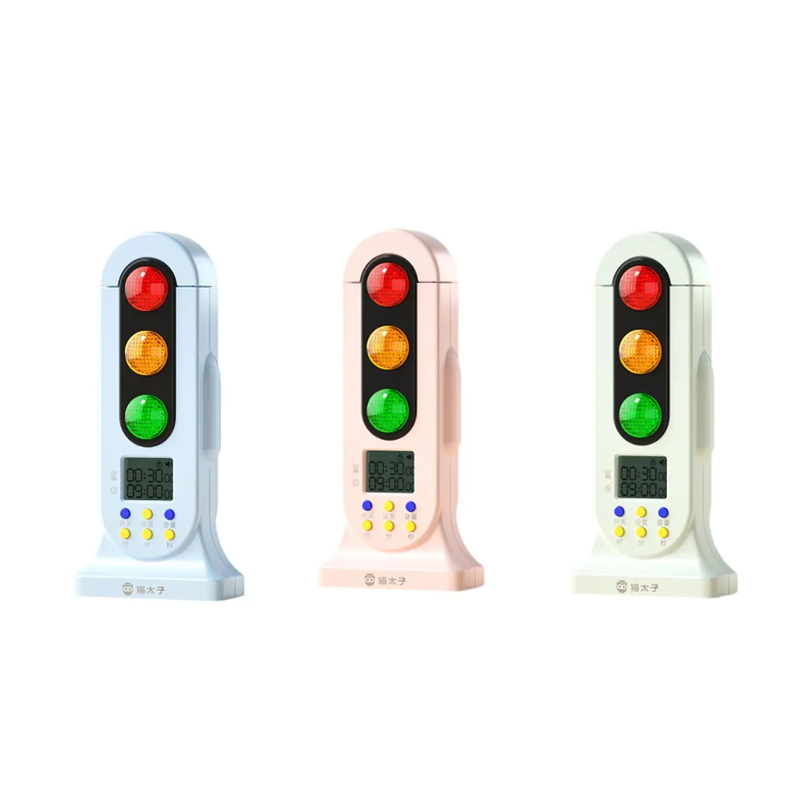 Traffic Light Visual Timer Time Management Tool with Bell Reminder Count Down Kitchen Timer Management Kids Educational Timer