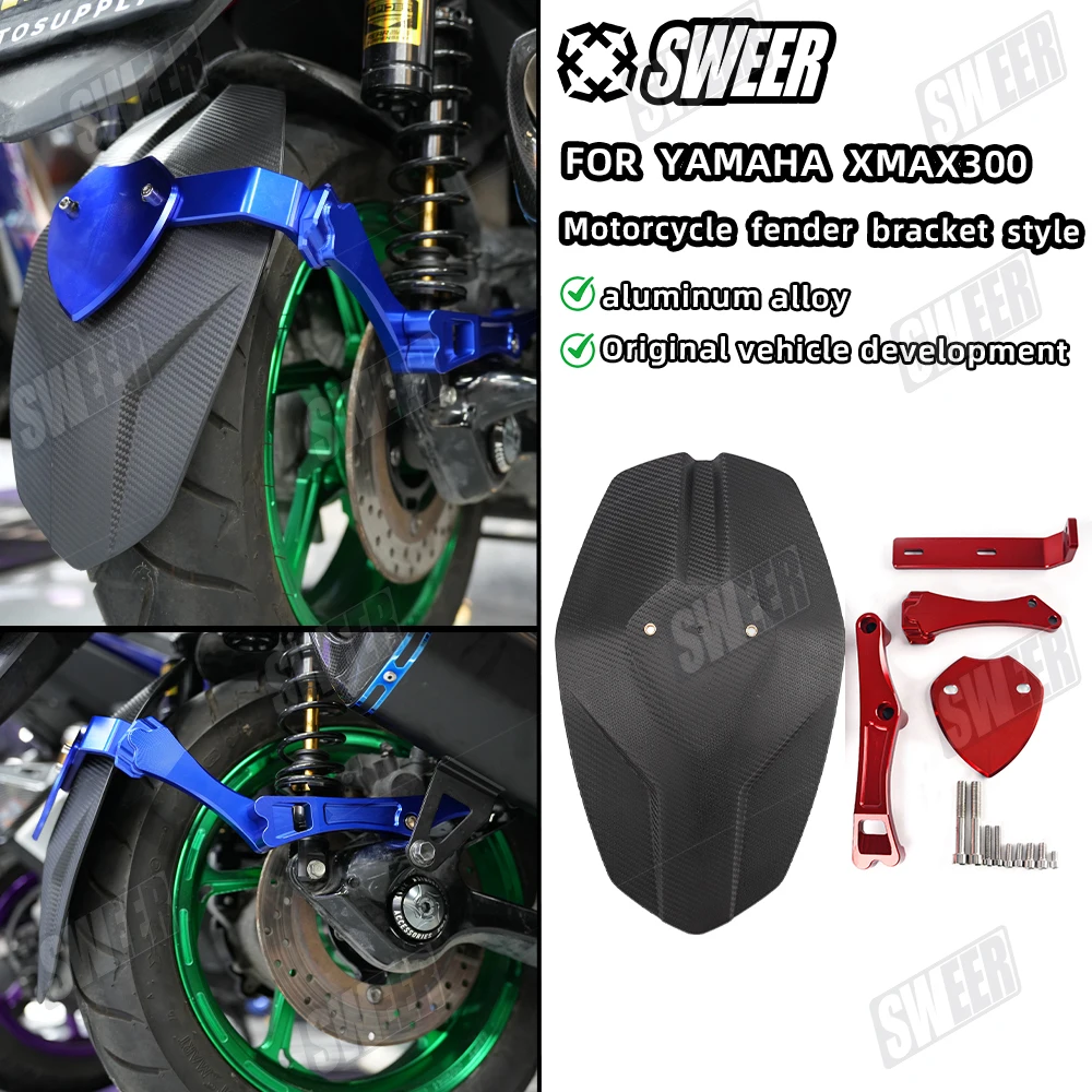 

Motorcycle Aluminum Alloy Bracke Rear Guard Compatible With Yamaha XMAX300 2017-2026 Tire Hugger Mudguard Splash Guard Pretector