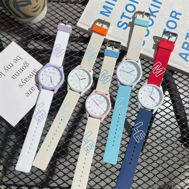 Ladies Quartz Watch 2D Graffiti Fairy Design Creative Harajuku Style for Girls Students