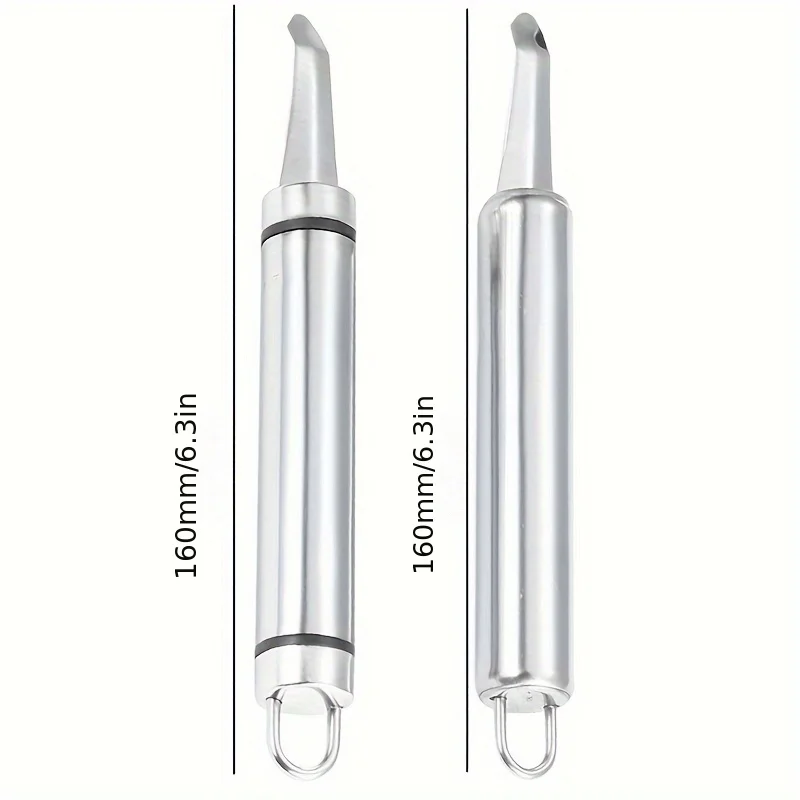 1Pc Stainless Steel Shrimp Peeler Deveiner Tool Shrimp Back Opener & Fruit Pitter Remover Kitchen Gadget for Seafood - Detail 1