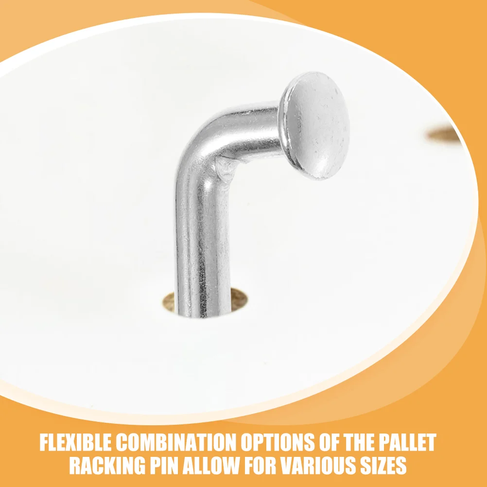 50 Pcs Shelves Accessories Hook Pallet Rack Drop Pin Safety Trailer Steel Racking