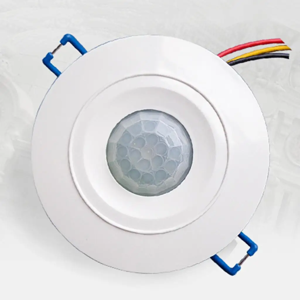 

360° Ceiling PIR Infrared Body Motion Sensor Light Switch Recessed Mounted
