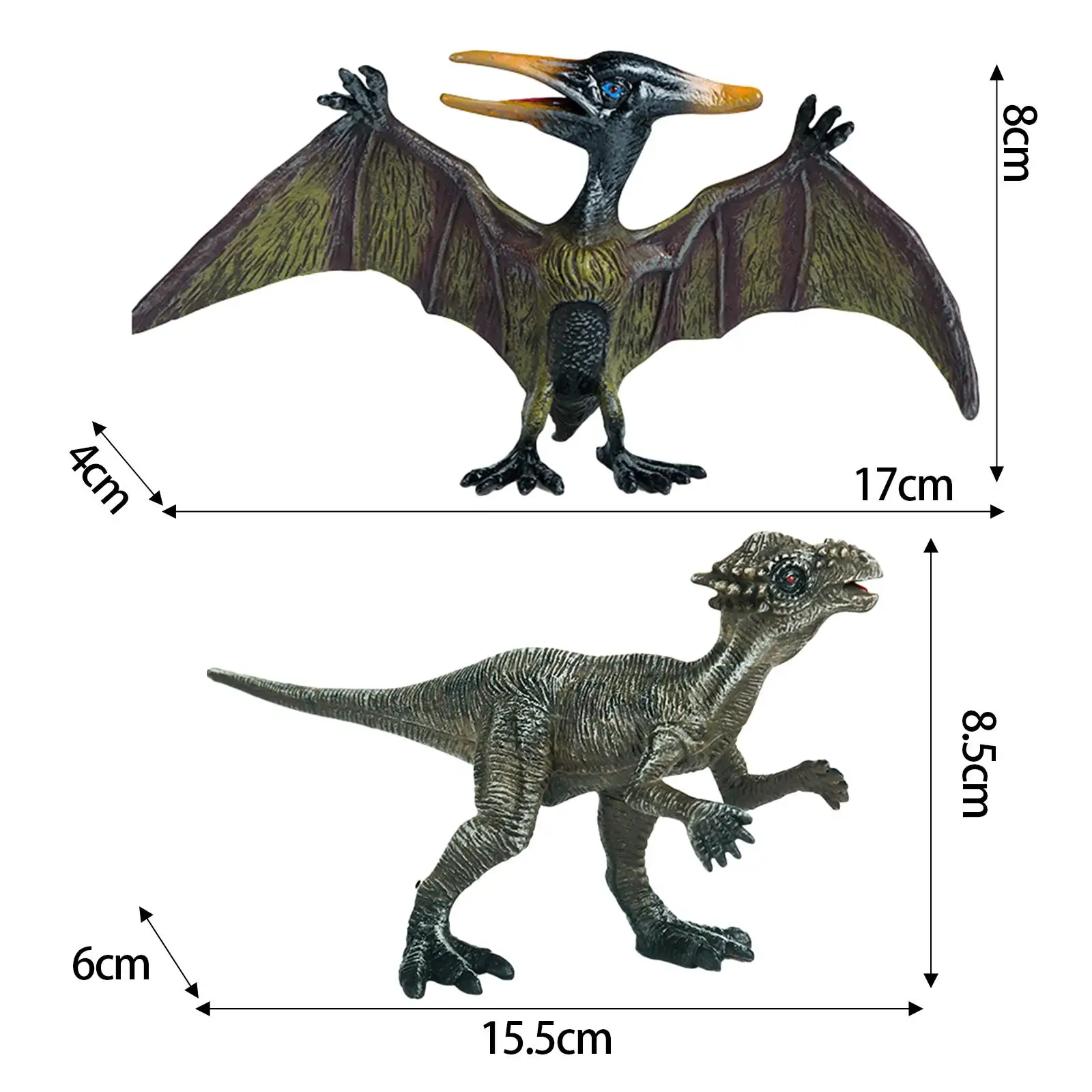 2x Realistic Dinosaur Figures Dinosaur Toys Educational Small Dinosaur Figurines