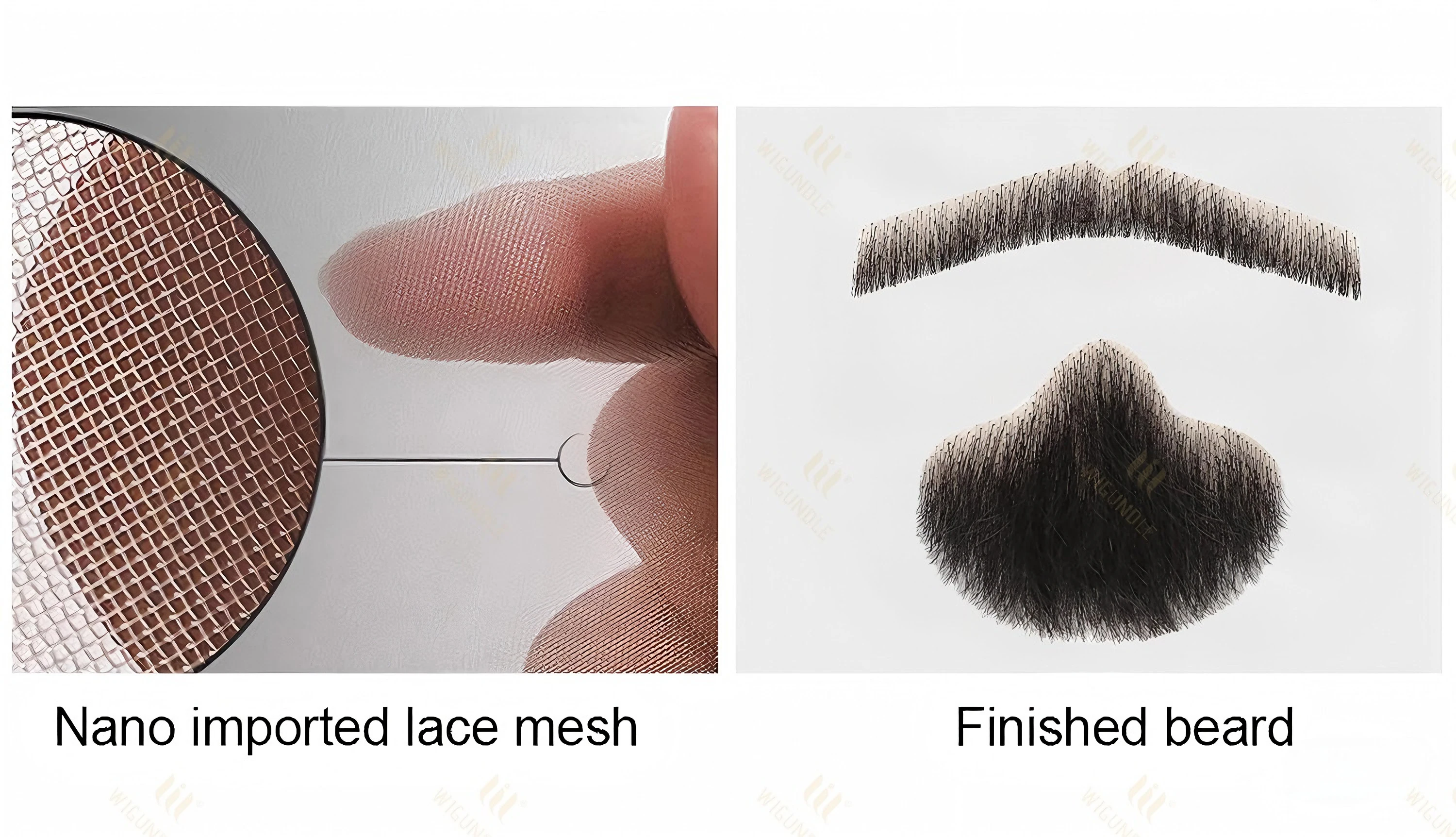 Künstlicher Bart, Echthaar, realistischer Schnurrbart, weiche Spitze, unsichtbarer Kostümbart, künstliches Gesichtshaar für Party/Drama/Film/Make-up/Cosplay – Detail 25