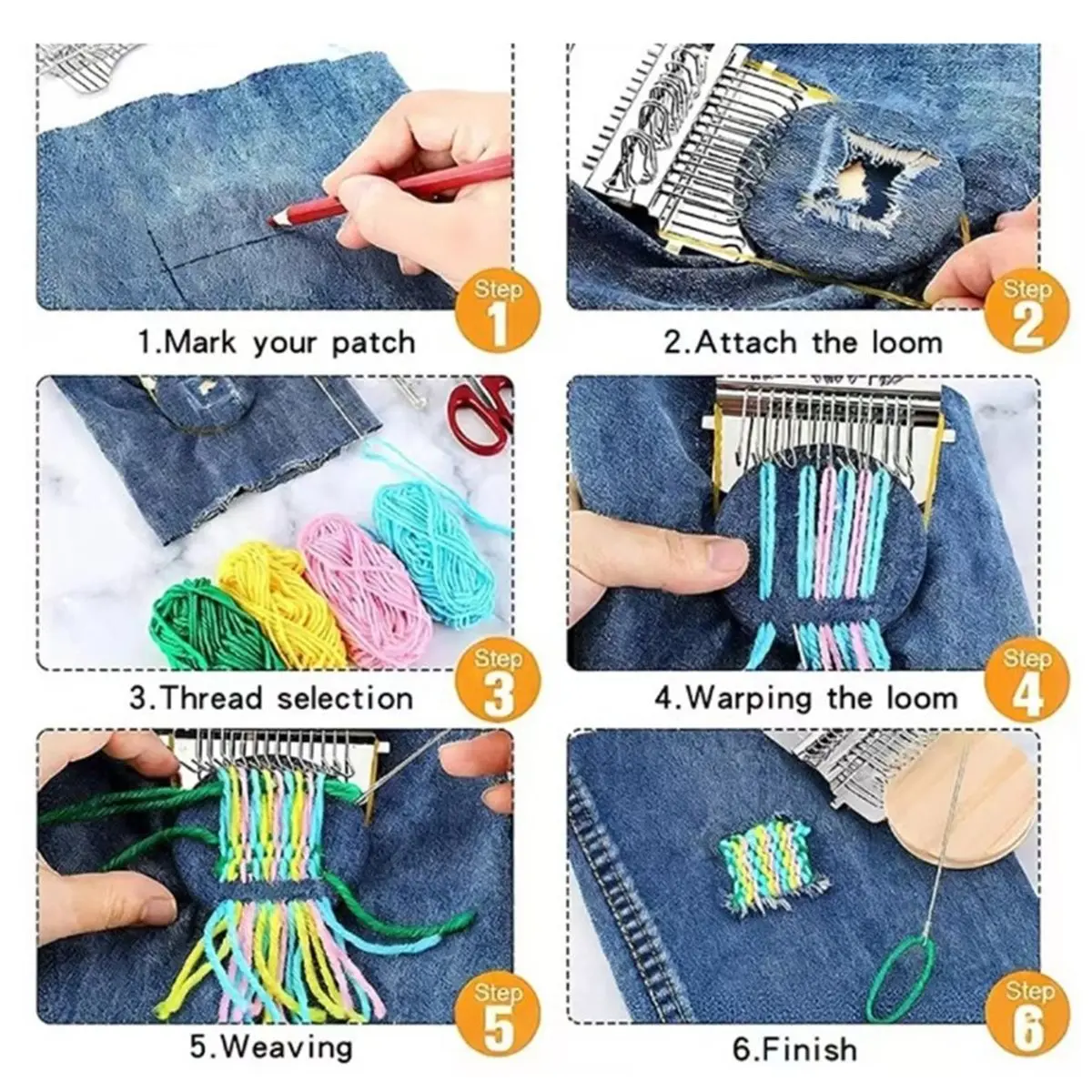 New Small Knitting Tools for Handmade and Personalized Designs (14-Needle Upgraded) Small Looms Darning Machine
