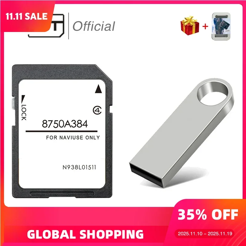 

SMIOST Map SD Card for Mitsubishi Outlander PHEV Car Sat Nav Navigation Memory Card 16GB GPS Update Software System EU UK Maps