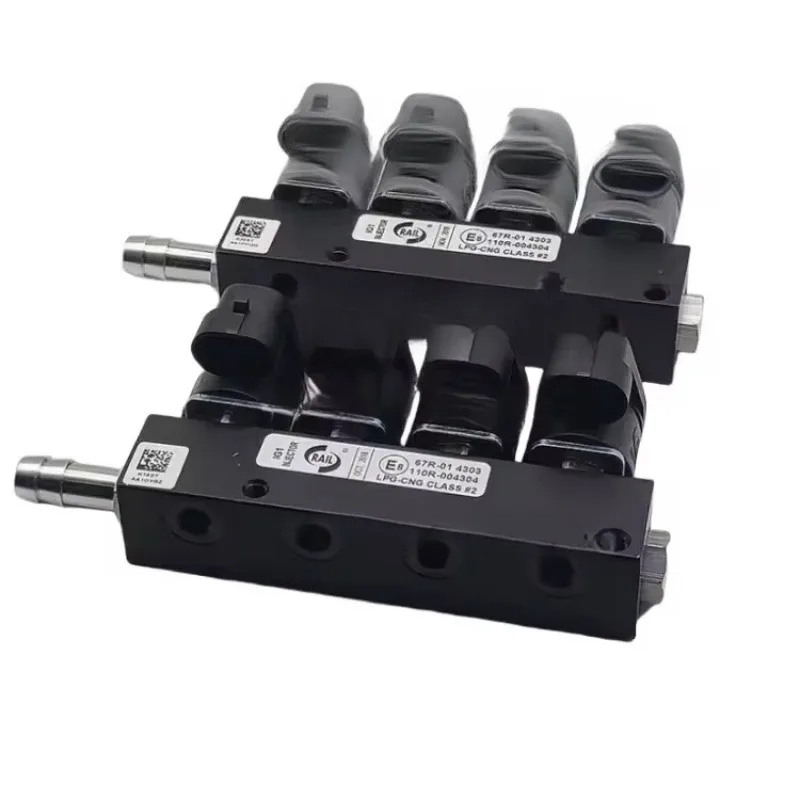 LPG/CNG Automotive Fuel-To-Gas Injection Rail 4Cyl Coil Gas Kit Gas Car Parts Engine