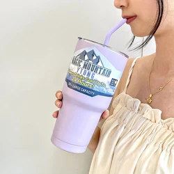 30oz Car Cup 304 stainless steel Ice Bullion cup Outdoor car portable thermal insulation cold cup