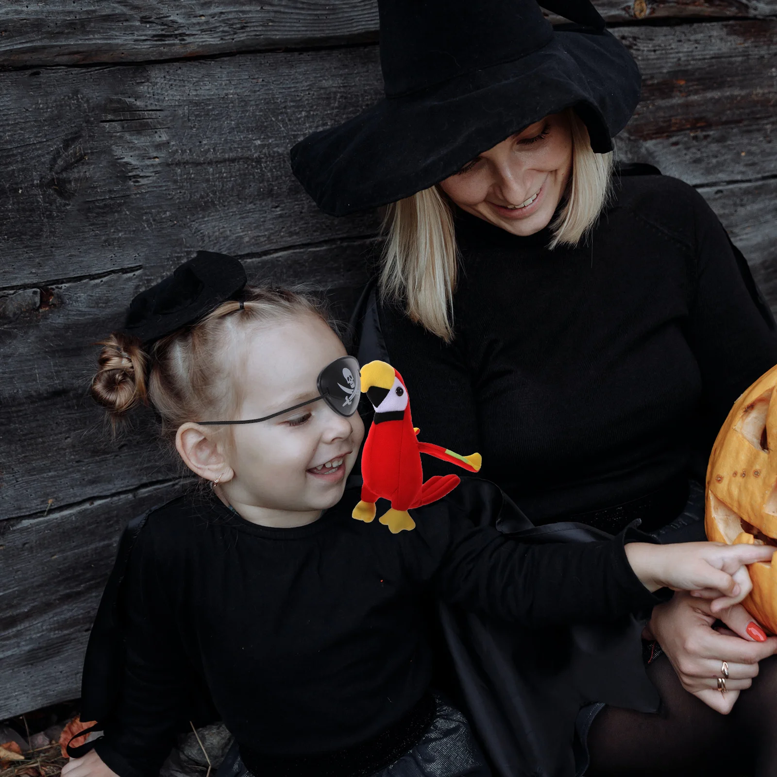 Jouets de perroquet en peluche d'Halloween, kit de costume de cosplay, modèle initié, coton PP 7,5