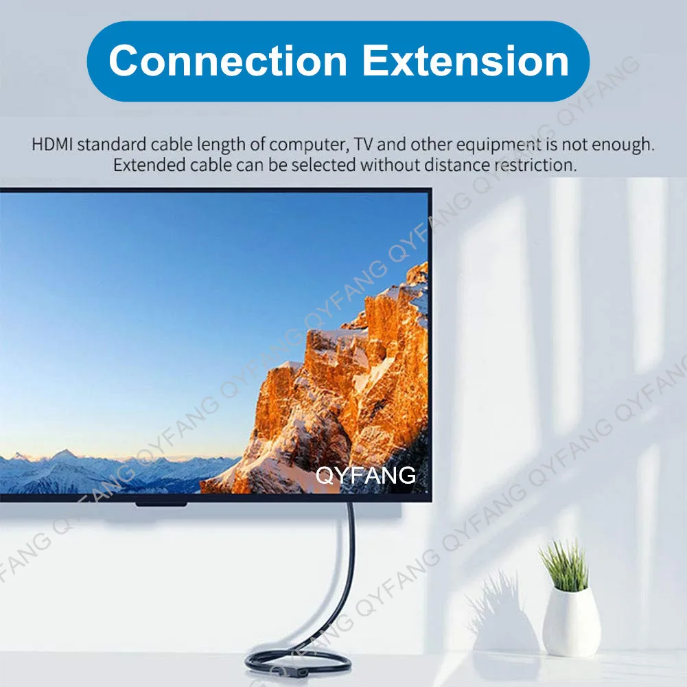 Kompatybilny z HDMI 2.1 przedłużacz 8K kompatybilny z HDMI kabel męski na żeński do komputera projektor TVBox kompatybilny z HDMI przedłużacz